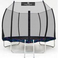 Батут с защитной сеткой Calviano 312 см - 10ft OUTSIDE master smile (смайлы) купить в Минске