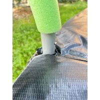 Батут с защитной сеткой Calviano 374 см - 12ft INSIDE master green (зеленый) купить в Минске