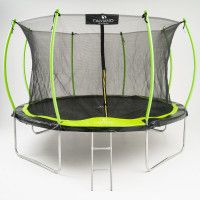 Батут с защитной сеткой Calviano 374 см - 12ft INSIDE master green (зеленый) купить в Минске