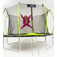 Батут с защитной сеткой Calviano 374 см - 12ft INSIDE master green (зеленый) купить в Минске