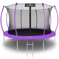Батут с защитной сеткой Calviano 374 см - 12ft INSIDE master purple (фиолетовый)