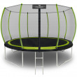 Батут с защитной сеткой Calviano 374 см - 12ft OUTSIDE master green (зеленый) купить в Минске