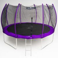 Батут с защитной сеткой Calviano 374 см - 12ft OUTSIDE master purple (фиолетовый) купить в Минске