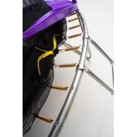 Батут с защитной сеткой Calviano 374 см - 12ft OUTSIDE master purple (фиолетовый) купить в Минске