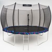 Батут с защитной сеткой Calviano 374 см - 12ft OUTSIDE master smile (смайлы) купить в Минске