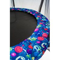 Батут с защитной сеткой Calviano 374 см - 12ft OUTSIDE master smile (смайлы) купить в Минске