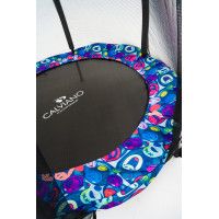 Батут на резинках с защитной сеткой Calviano 140 см - 4,5ft master smile elastic band (на резинках) купить в Минске