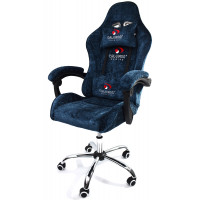 Вибромассажное кресло Calviano Nero blue plush ткань синий купить в Минске