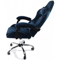 Вибромассажное кресло Calviano Nero blue plush ткань синий купить в Минске