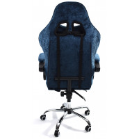 Вибромассажное кресло Calviano Nero blue plush ткань синий купить в Минске