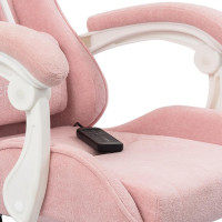 Вибромассажное кресло Calviano Nero pink plush ткань розовый купить в Минске