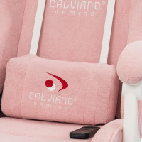 Вибромассажное кресло Calviano Nero pink plush ткань розовый купить в Минске