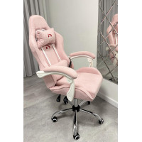 Вибромассажное кресло Calviano Nero pink plush ткань розовый купить в Минске