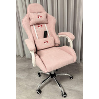 Вибромассажное кресло Calviano Nero pink plush ткань розовый купить в Минске