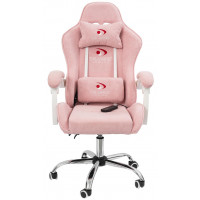 Вибромассажное кресло Calviano Nero pink plush ткань розовый купить в Минске
