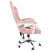 Вибромассажное кресло Calviano Nero pink plush ткань розовый купить в Минске