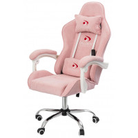 Вибромассажное кресло Calviano Nero pink plush ткань розовый купить в Минске