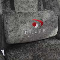 Вибромассажное кресло Calviano Nero dark grey plush ткань темно-серый купить в Минске