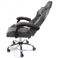 Вибромассажное кресло Calviano Nero dark grey plush ткань темно-серый купить в Минске