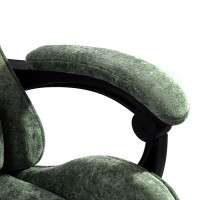 Вибромассажное кресло Calviano Nero dark grey plush ткань зеленый купить в Минске