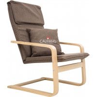 Кресло-качалка Calviano Soft 1 ткань коричневое купить в Минске Кресло-качалка Calviano Soft 1 ткань коричневое купить в Минске