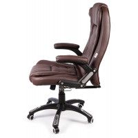 Вибромассажное кресло Calviano Veroni 53 экокожа коричневый купить в Минске
