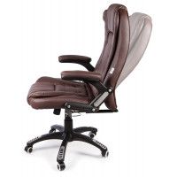 Вибромассажное кресло Calviano Veroni 53 экокожа коричневый купить в Минске