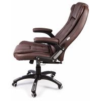 Вибромассажное кресло Calviano Veroni 53 экокожа коричневый купить в Минске