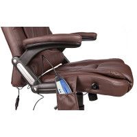 Вибромассажное кресло Calviano Veroni 53 экокожа коричневый купить в Минске