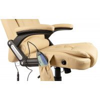 Вибромассажное кресло Calviano Veroni 55 экокожа бежевый купить в Минске