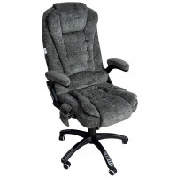 Вибромассажное кресло Calviano Veroni 56 серый плюш купить в Минске