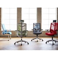 Кресло CHAIR MEISTER NATURE II SLIDER (с подголовником) красный/каркас белый купить в Минске