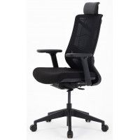 Кресло CHAIR MEISTER Nature II Black Slider (с подголовником) черный/каркас черный купить в Минске