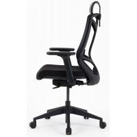 Кресло CHAIR MEISTER Nature II Black Slider (с подголовником) черный/каркас черный купить в Минске