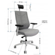 Кресло CHAIR MEISTER Nature II Black Slider (с подголовником) черный/каркас черный купить в Минске
