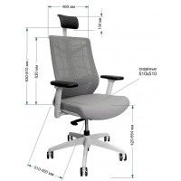 Кресло CHAIR MEISTER Nature II Black Slider (с подголовником) черный/каркас черный купить в Минске