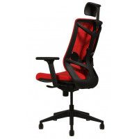 Кресло CHAIR MEISTER Nature II Black Slider (с подголовником) красный/каркас черный купить в Минске