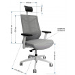 Кресло CHAIR MEISTER Nature II Black Slider (с подголовником) красный/каркас черный купить в Минске
