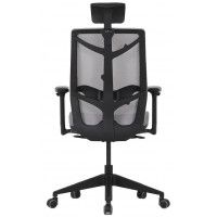 Кресло CHAIR MEISTER Nature II Black Slider (с подголовником) серый/каркас черный купить в Минске Кресло CHAIR MEISTER Nature II Black Slider (с подголовником) серый/каркас черный купить в Минске