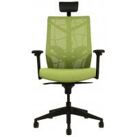 Кресло CHAIR MEISTER Nature II Black Slider (с подголовником) зеленый/каркас черный купить в Минске Кресло CHAIR MEISTER Nature II Black Slider (с подголовником) зеленый/каркас черный купить в Минске