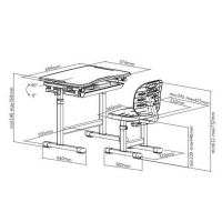 Комплект Smart B201S Набор парта и стул  купить в Минске