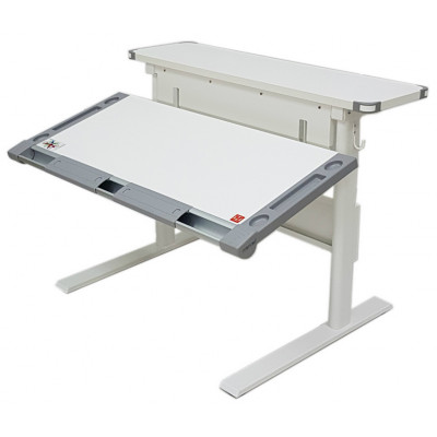 Регулируемый стол-парта COMF-PRO М7 Bianco с пеналами купить в Минске