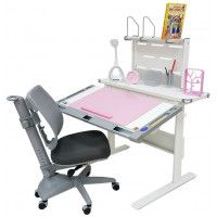 Регулируемый стол-парта COMF-PRO М7 Bianco с пеналами купить в Минске Регулируемый стол-парта COMF-PRO М7 Bianco с пеналами купить в Минске