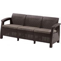 Скамья трехместная CORFU II MAX LOVE SEAT коричневый