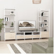 Стенка Crafto Лофт Агата Бонд 08 каштан/белый матовый купить в Минске