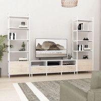 Стенка Crafto Лофт Агата Бонд 08 каштан/белый матовый купить в Минске