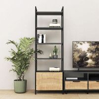 Стенка Crafto Лофт Агата Бонд 09 золотистый дуб/графит купить в Минске