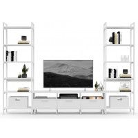 Стенка Crafto Лофт Агата Симпл 01 белый матовый купить в Минске