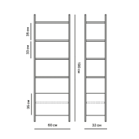 Стеллаж Crafto Бонд Мини Лофт 05 (латте дуб) купить в Минске Стеллаж Crafto Бонд Мини Лофт 05 (латте дуб) купить в Минске