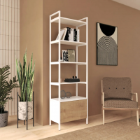 Стеллаж Crafto Бонд Мини Лофт 02 (белый дуб) купить в Минске